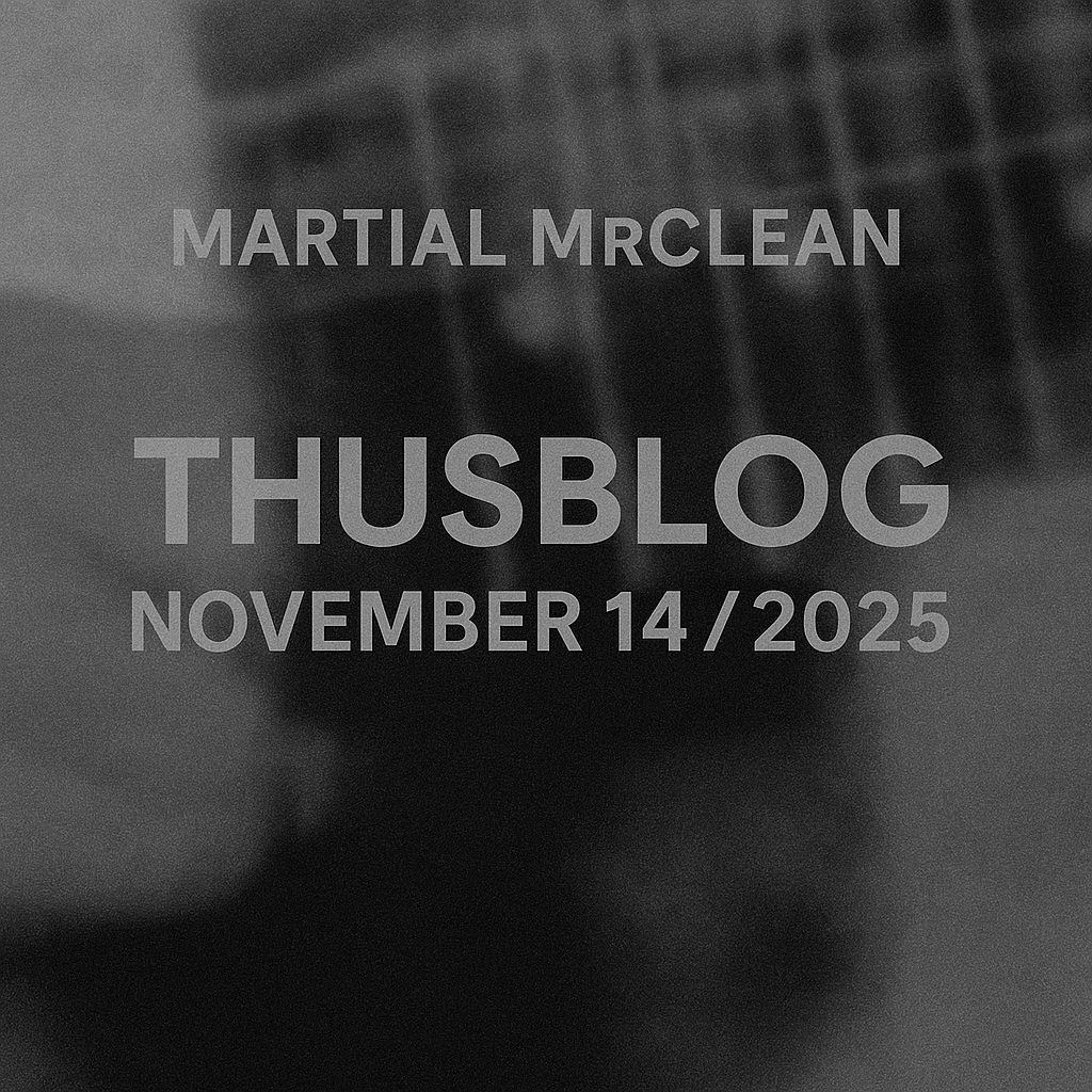 Thusblog selection - November 14/2025